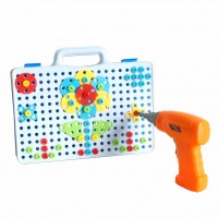 Educational creative DIY toys drill nut puzzle toy creative super toy tool set for kids