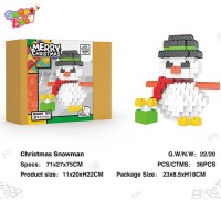 Christmas gifts snowman mini block set toys 115 pcs OEM building blocks