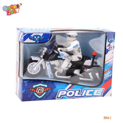 9966-1 Hot-selling toy children's toy police car inertia motorcycle toy car