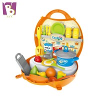 Kids Pretend play plastic Cooking set toy 33PCS children kitchen toys