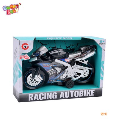 9919C Children's toys inertia light music racing motorcycle toy car