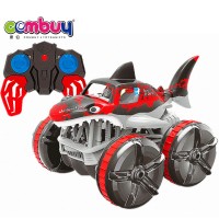 Electric shark remote control 360 degree spins toys rc stunt amphibious car