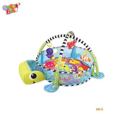 668-31   children's playing toys Tortoise game mat with 30pcs ball