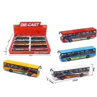 2020 new 4 colors pull back diecast bus toys  die cast car toy