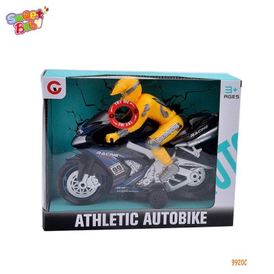 9920C Hot-selling children's toys inertia light music racing motorcycle toy car