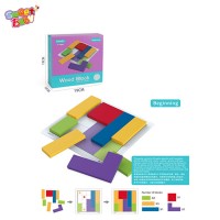 Educational wooden toy blocks DIY wood puzzle wooden toys