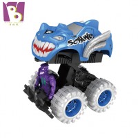 2019 New design bump inertia car monster truck deformation function plastic car toy for kids