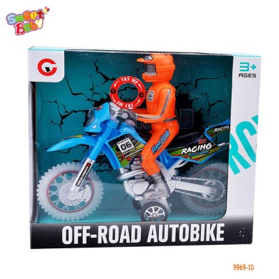 9969-1D  Hot selling toy Inertial light music off-road motorcycle toy